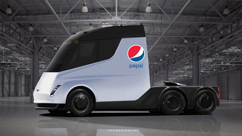 Tesla Semi được Tesla giao cho Pepsi