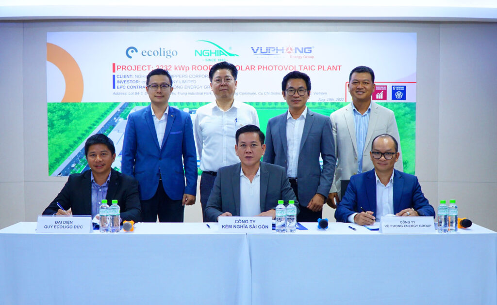 Vũ Phong Energy Group, Quỹ đầu tư Ecoligo và Công ty Kềm Nghĩa Sài Gòn hợp tác phát triển hệ thống ĐMTMN