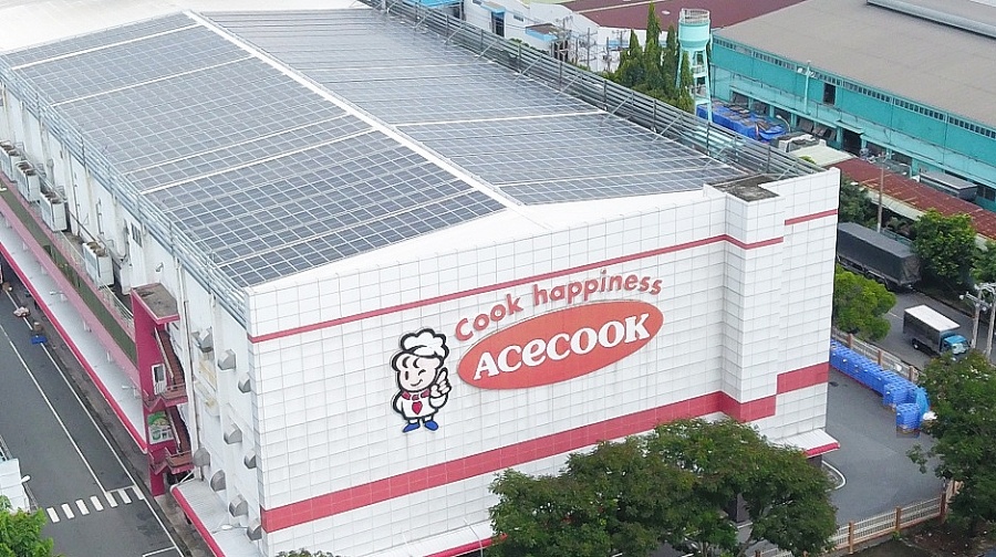 Acecook Việt Nam sử dụng năng lượng mặt trời vào sản xuất
