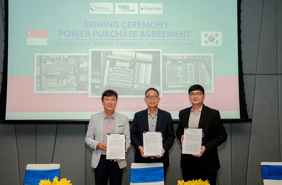 SP Group và Nuriflex lắp đặt điện mặt trời áp mái cho TKG Taekwang Vina